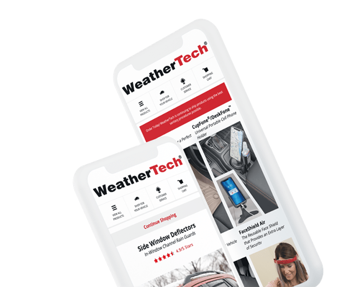 WeatherTech mobile devices