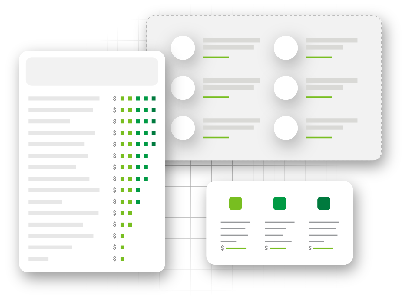 Graphic of electronic pricing management system with customer price lists, highlighting electrical ecommerce business success