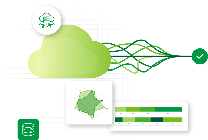 Graphic of seamless integration with ROC Commerce & Infor M3 cloud ERP, data management, and business intelligence solutions